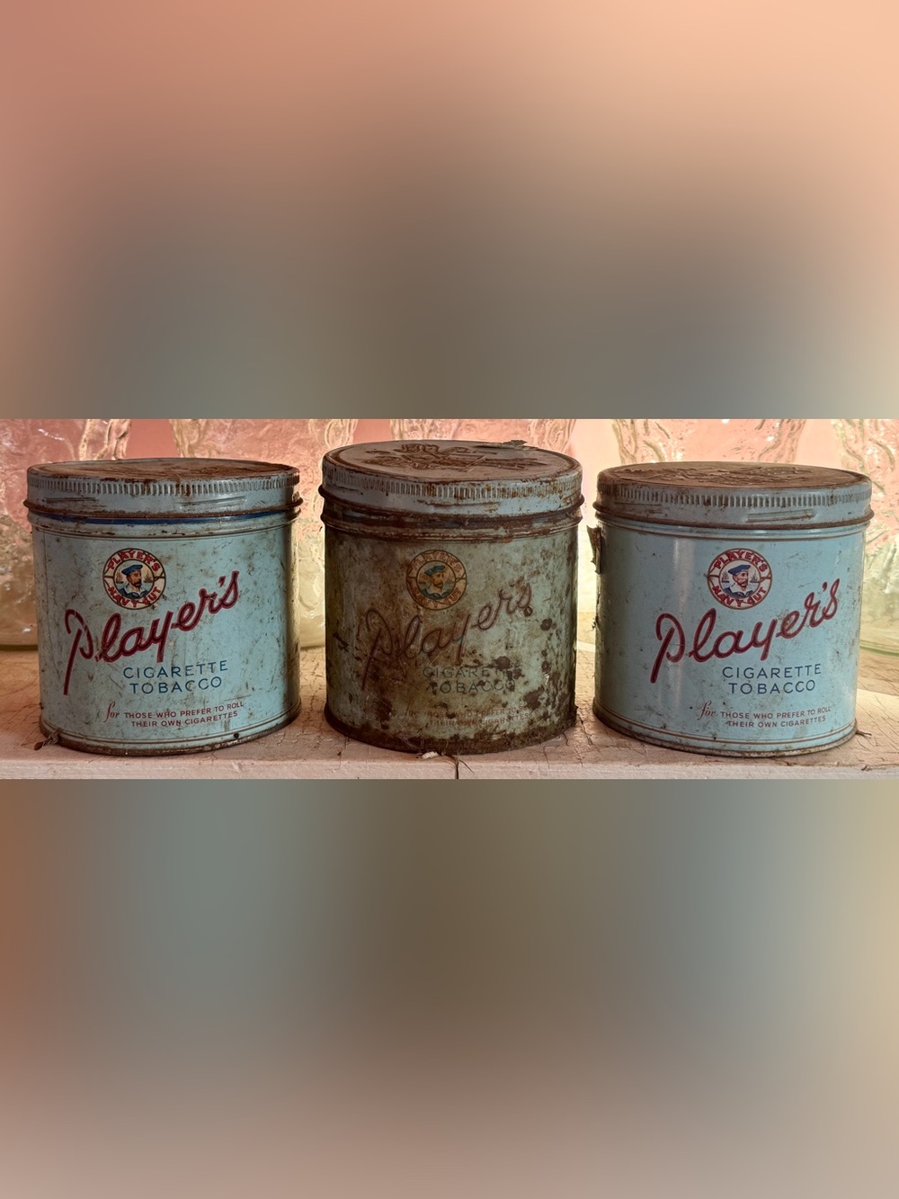 Vintage Player’s tobacco tins